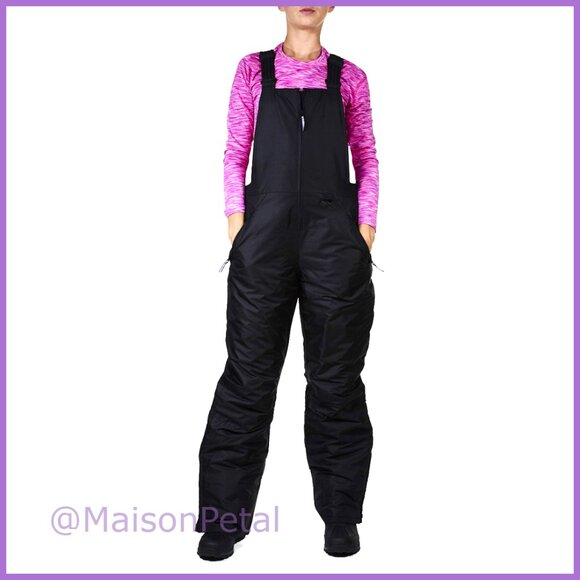 100% Polyester Ski Snow Bibs Insulated Water Resistant Overalls